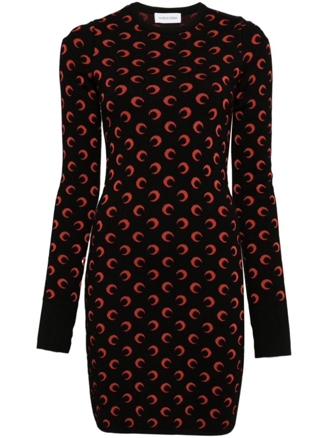 Marine Serre жаккардовое трикотажное платье луна, черный
Marine Serre жаккардовое трикотажное платье луна, черный