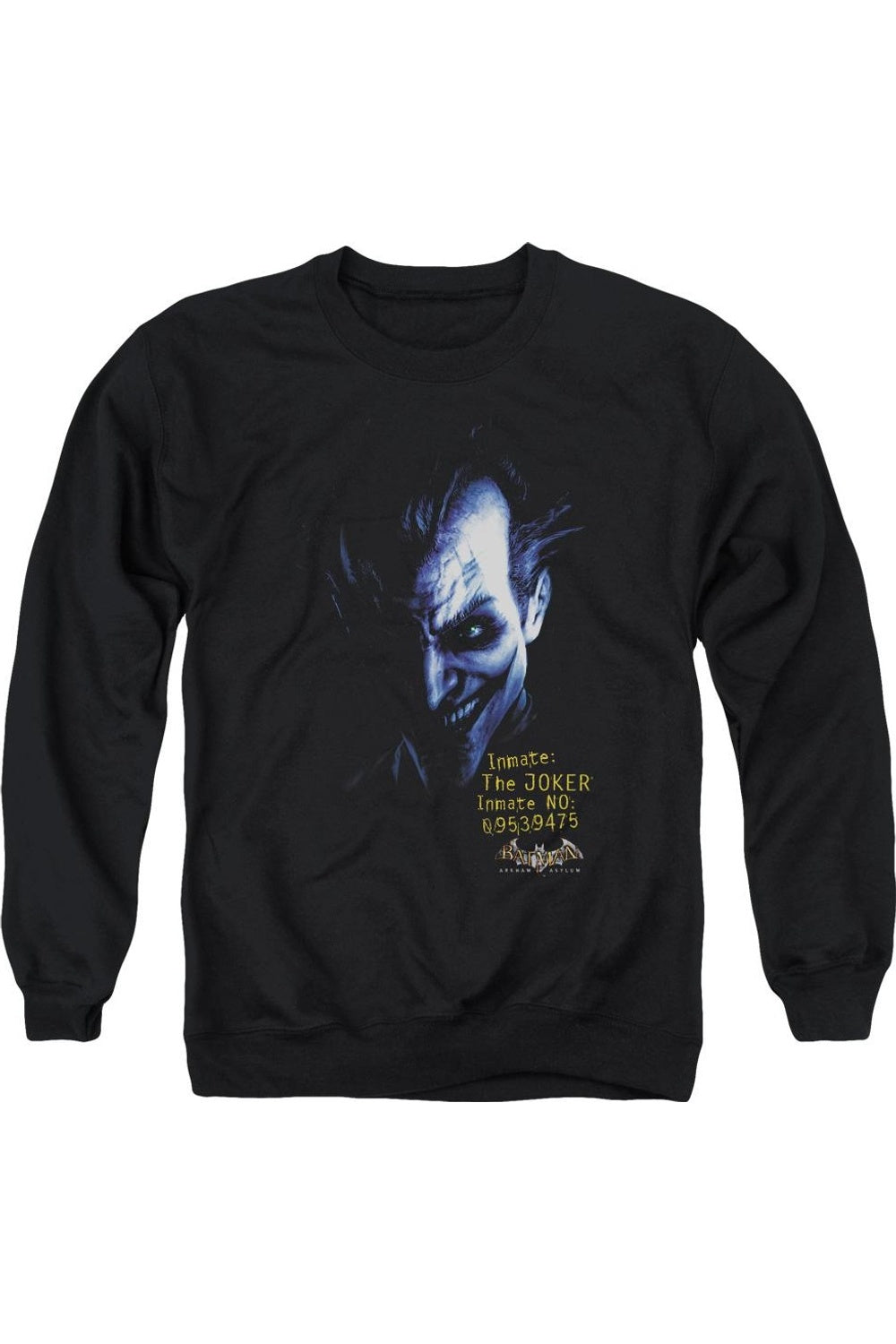 Толстовка Batman Arkham Asylum Arkham Joker для взрослых с круглым вырезом Gildan, черный
Толстовка Batman Arkham Asylum Arkham Joker для взрослых с круглым вырезом Gildan, черный