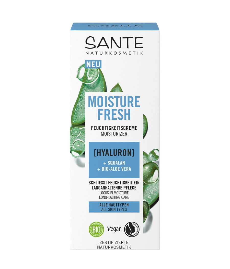 Крем для лица Sante Moisture Fresh Feuchtigkeitscreme mit Hyaluron, Squalan & Bio-Aloe Vera, 50 ml
Крем для лица Sante Moisture Fresh Feuchtigkeitscreme mit Hyaluron, Squalan & Bio-Aloe Vera, 50 ml