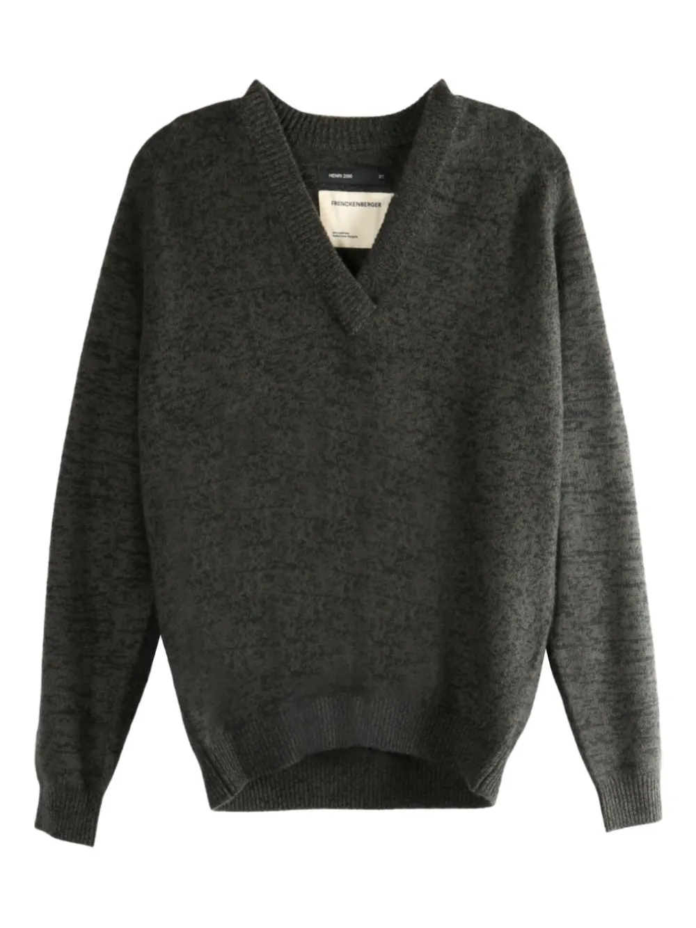 Меланжевый свитер с V-образным вырезом Frenckenberger, серый
Меланжевый свитер с V-образным вырезом Frenckenberger, серый