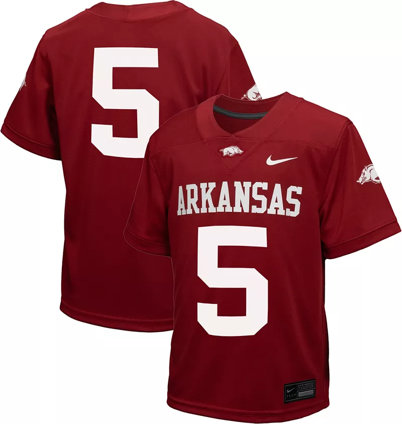 Футбольная майка Nike Youth Arkansas Razorbacks #5 Cardinal Replica
Футбольная майка Nike Youth Arkansas Razorbacks #5 Cardinal Replica