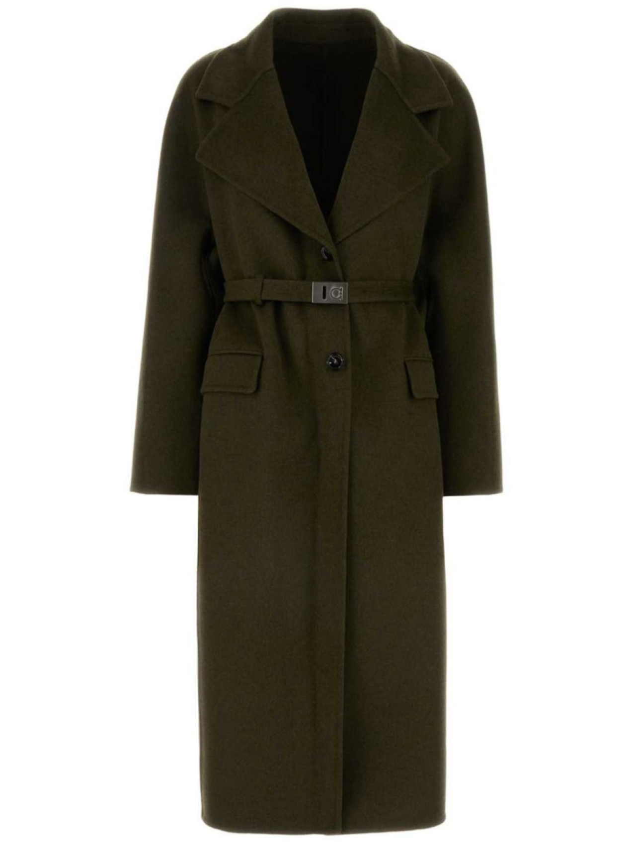 Ferragamo пальто из смесовой шерсти, зеленый
Ferragamo пальто из смесовой шерсти, зеленый