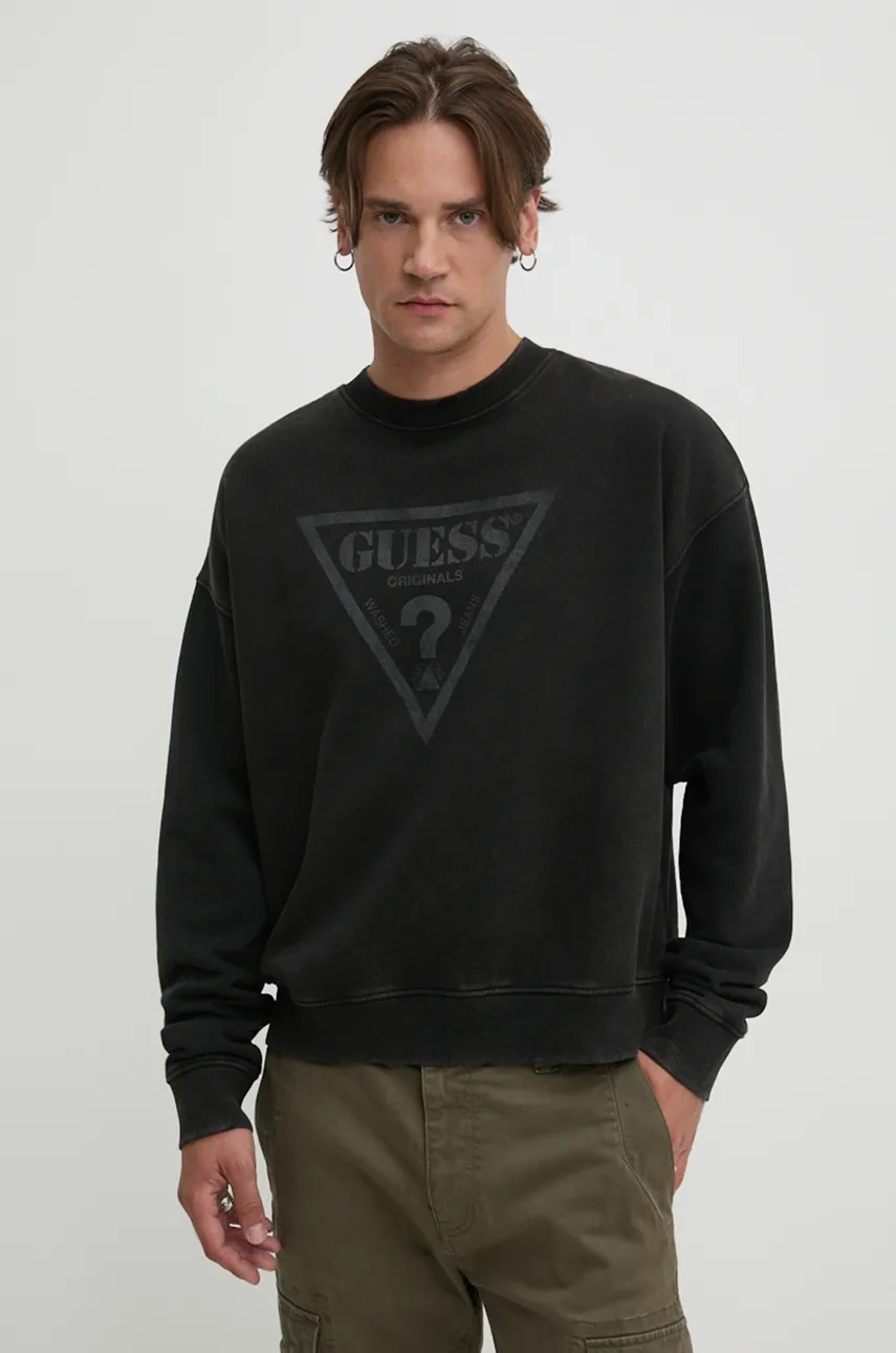 Толстовка Guess Originals, черный 
Толстовка Guess Originals, черный