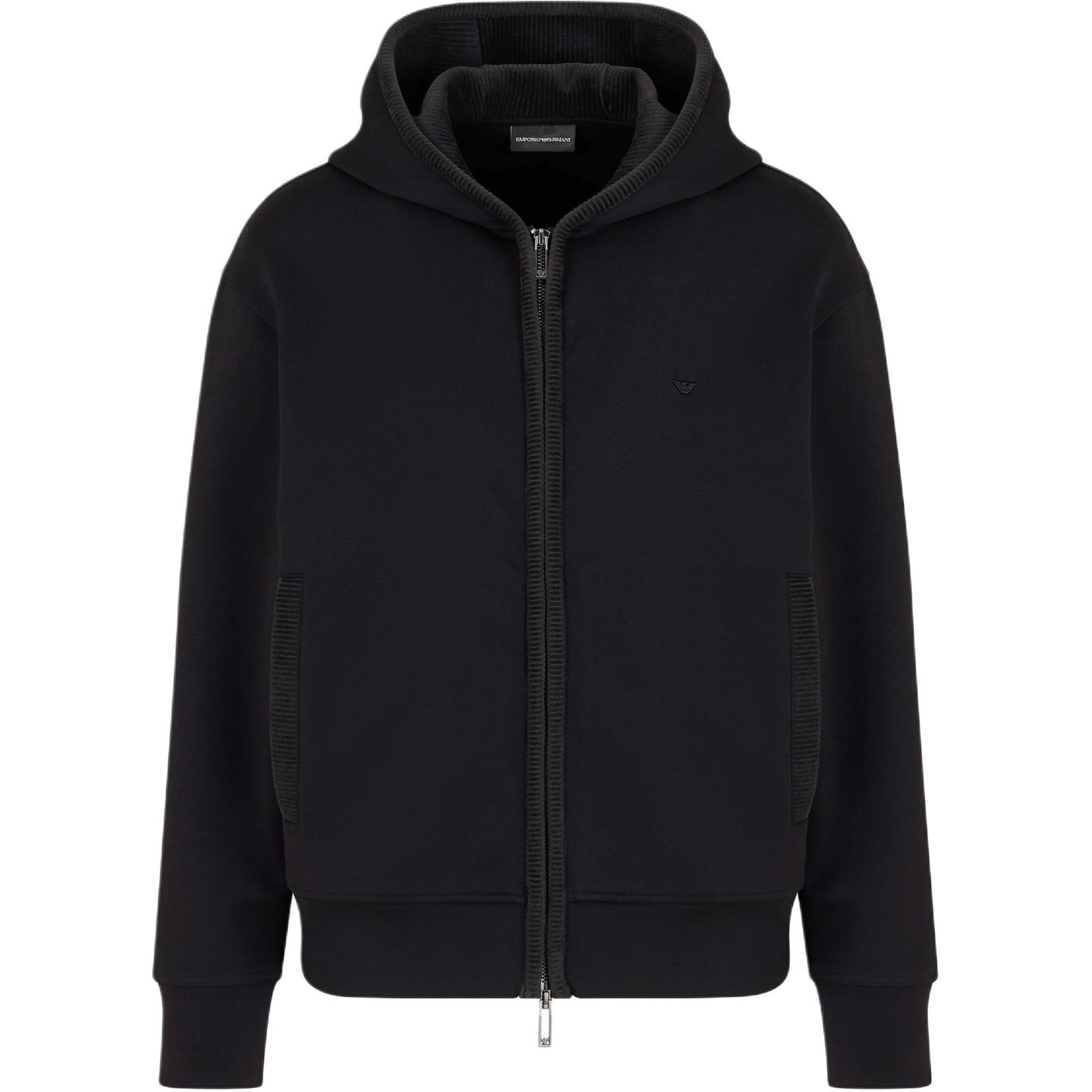 Двухсторонняя худи на молнии с велюровыми деталями EMPORIO ARMANI, черный
Двухсторонняя худи на молнии с велюровыми деталями EMPORIO ARMANI, черный