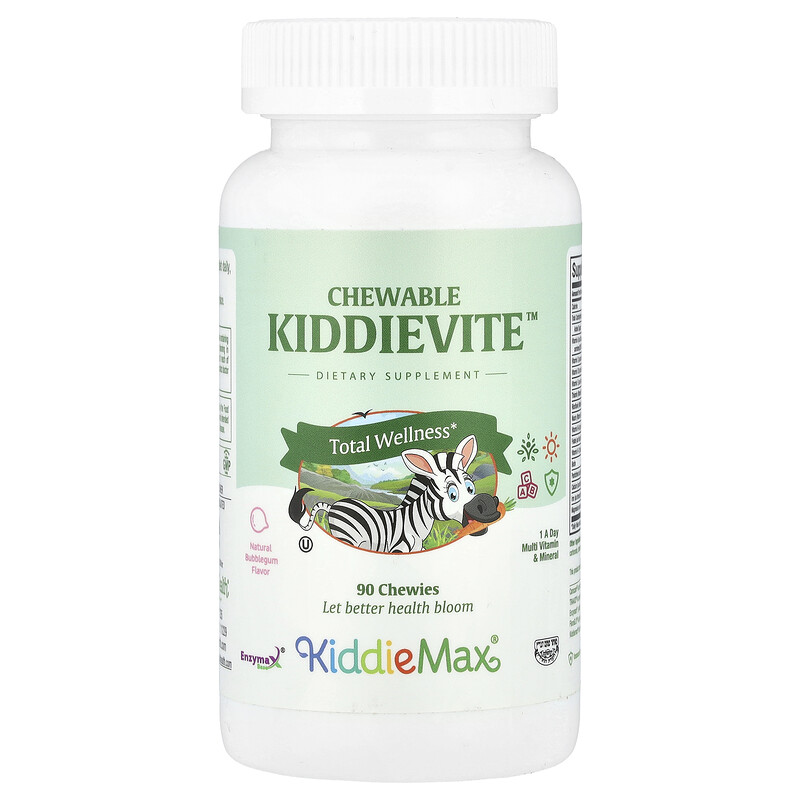 Maxi Health, KiddieMax, жевательная резинка Kiddievite , натуральная жевательная резинка, 90 жевательных таблеток
Maxi Health, KiddieMax, жевательная резинка Kiddievite , натуральная жевательная резинка, 90 жевательных таблеток