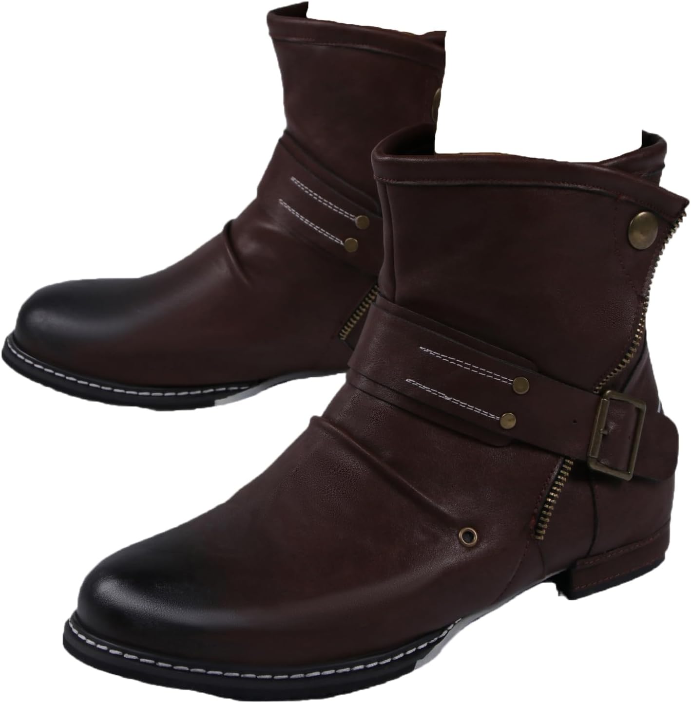 Мужские короткие джинсовые ботинки HOUDBDOL с толстой подошвой, многослойные, на низком каблуке, с классической пряжкой и боковой молнией, в деревенском стиле, как рыцарские ботинки. Подходят для велоспорта, работы на ферме и вечеринок, коричнев...
Мужские короткие джинсовые ботинки HOUDBDOL с толстой подошвой, многослойные, на низком каблуке, с классической пряжкой и боковой молнией, в деревенском стиле, как рыцарские ботинки. Подходят для велоспорта, работы на ферме и вечеринок, коричнев...