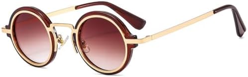 Модные солнцезащитные очки 2026 года, маленькие круглые, в стиле панк, ретро, прозрачные, с градиентным переходом, защита от УФ-излучения UV400, для женщин MTZJH, Brown Tea Gradient
Модные солнцезащитные очки 2026 года, маленькие круглые, в стиле панк, ретро, прозрачные, с градиентным переходом, защита от УФ-излучения UV400, для женщин MTZJH, Brown Tea Gradient