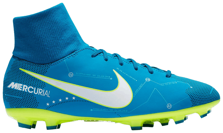 Кроссовки Nike Neymar Jr. x Mercurial Victory 6 DF FG GS 'Blue Orbit Volt', синий
Кроссовки Nike Neymar Jr. x Mercurial Victory 6 DF FG GS 'Blue Orbit Volt', синий