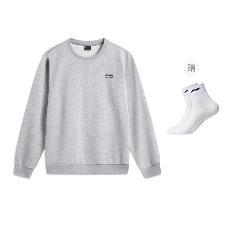Толстовка Li-Ning с круглым вырезом, светло-серый comes with li-ning socks
Толстовка Li-Ning с круглым вырезом, светло-серый comes with li-ning socks