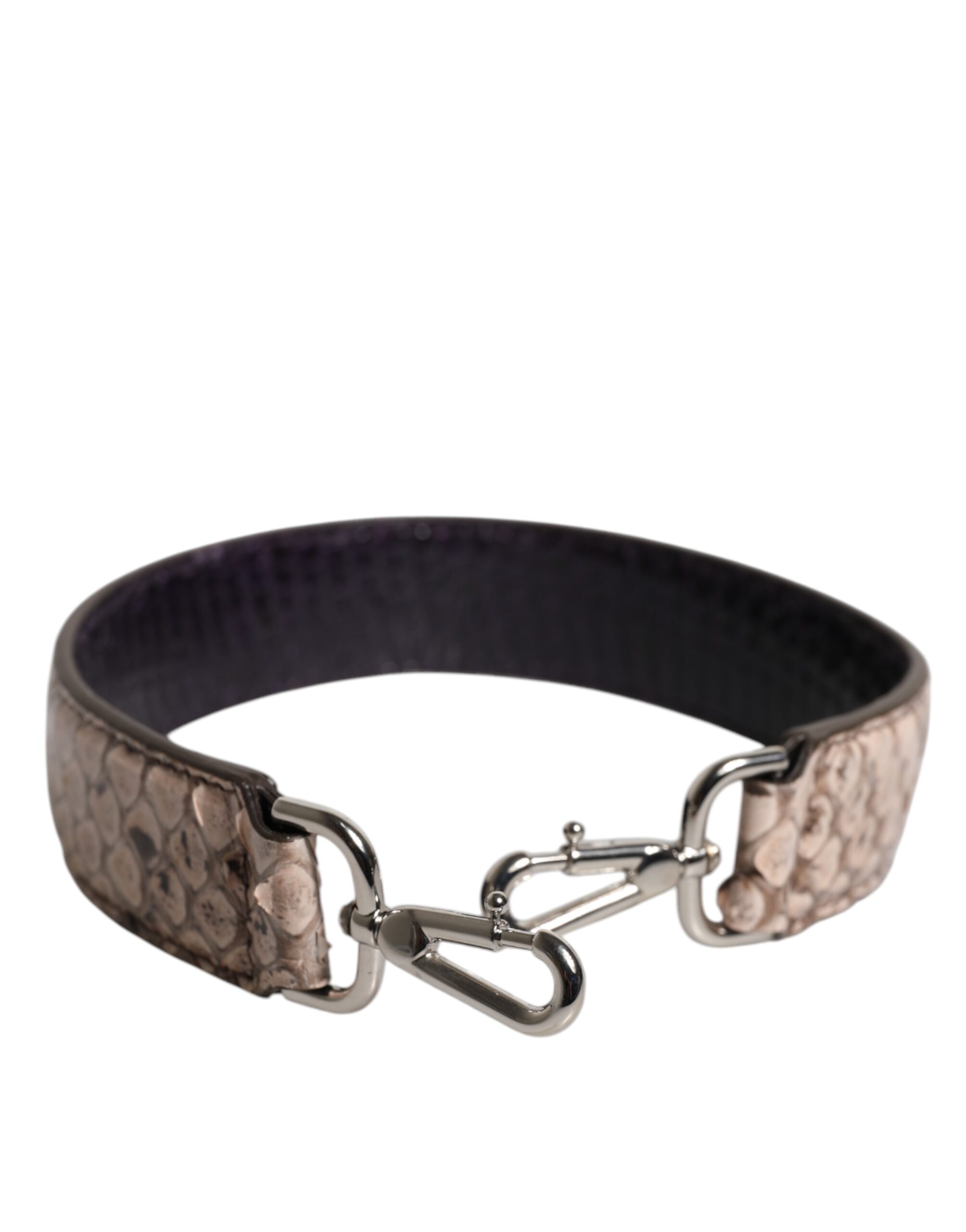 Сумка из экзотической кожи черного кремового цвета с плечевым ремнем Dolce & Gabbana 
Сумка из экзотической кожи черного кремового цвета с плечевым ремнем Dolce & Gabbana