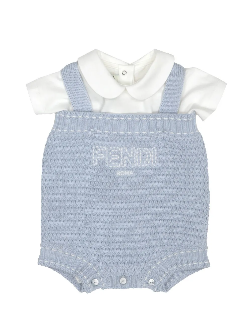 Вязаный комбинезон FENDI KIDS, синий
Вязаный комбинезон FENDI KIDS, синий