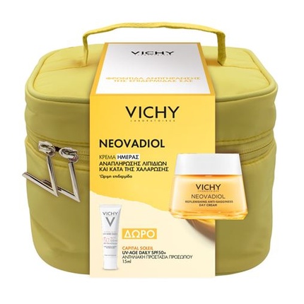 Neovadiol дневной крем после менопаузы 50 мл и Gift Capital Soleil Uv-Age Daily Spf50+15 мл Vichy
Neovadiol дневной крем после менопаузы 50 мл и Gift Capital Soleil Uv-Age Daily Spf50+15 мл Vichy