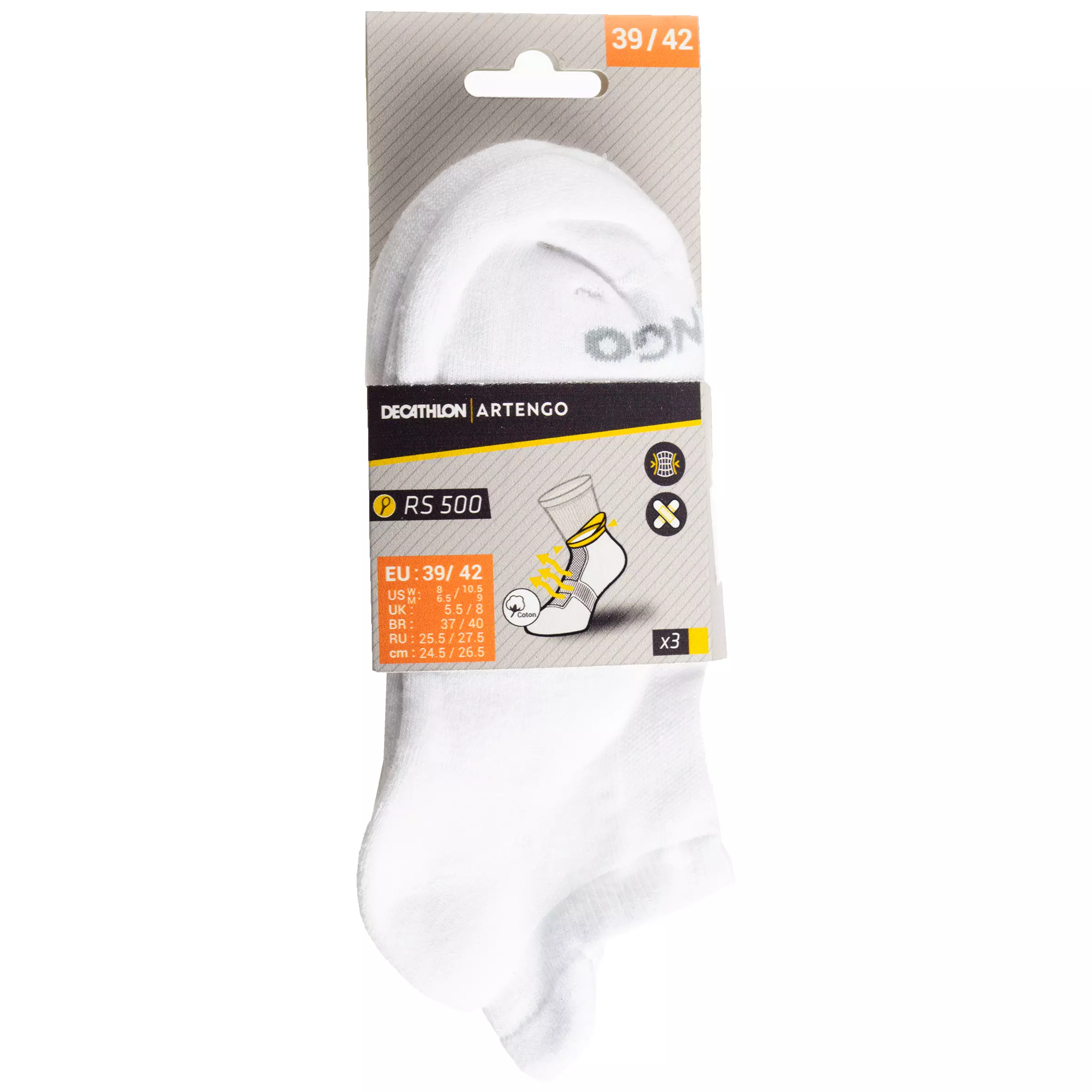 Мужские низкие флисовые носки RS500 Decathlon 3 пары
Мужские низкие флисовые носки RS500 Decathlon 3 пары