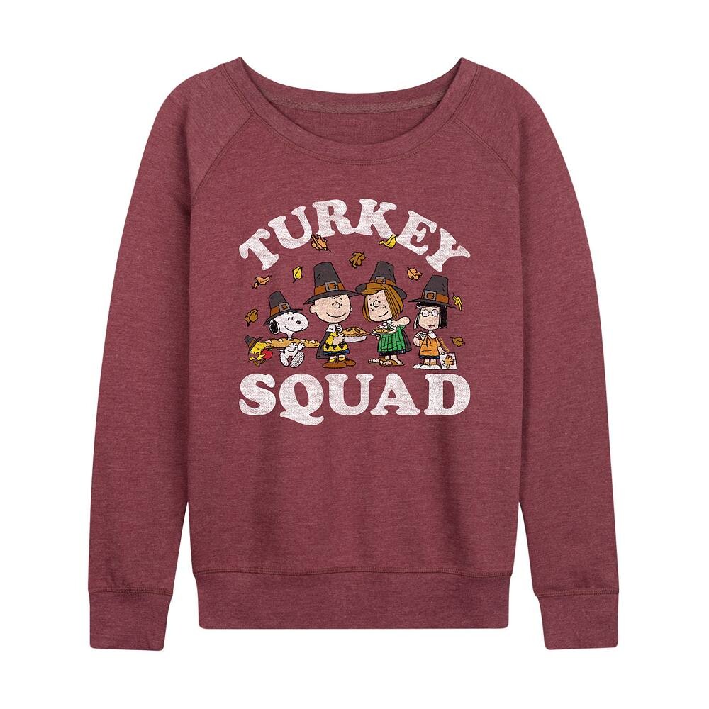 Женский легкий свитшот из френч терри Peanuts Turkey Squad Licensed Character, цвет Heather Dark Red
Женский легкий свитшот из френч терри Peanuts Turkey Squad Licensed Character, цвет Heather Dark Red