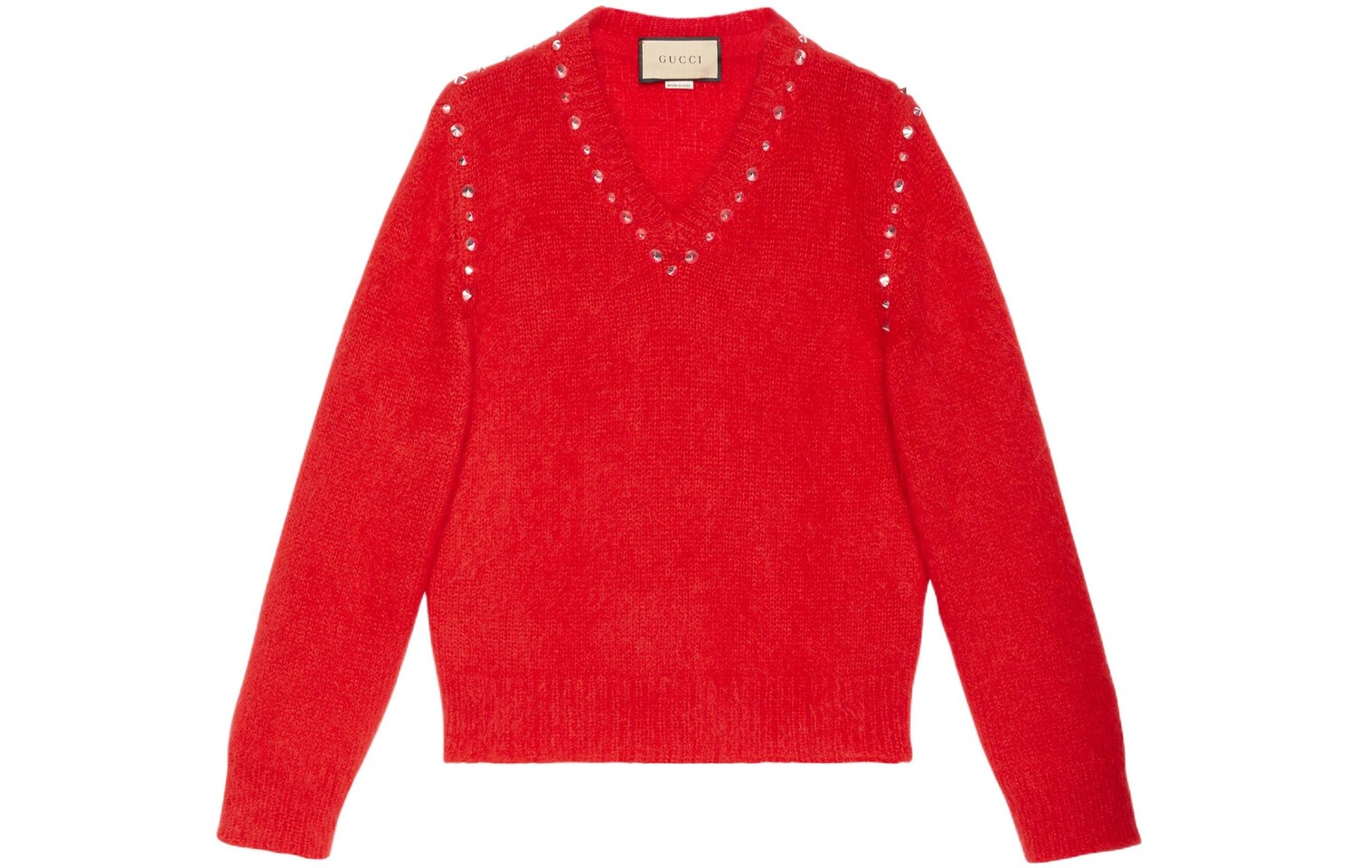 Свитер женский Gucci, красный 
Свитер женский Gucci, красный