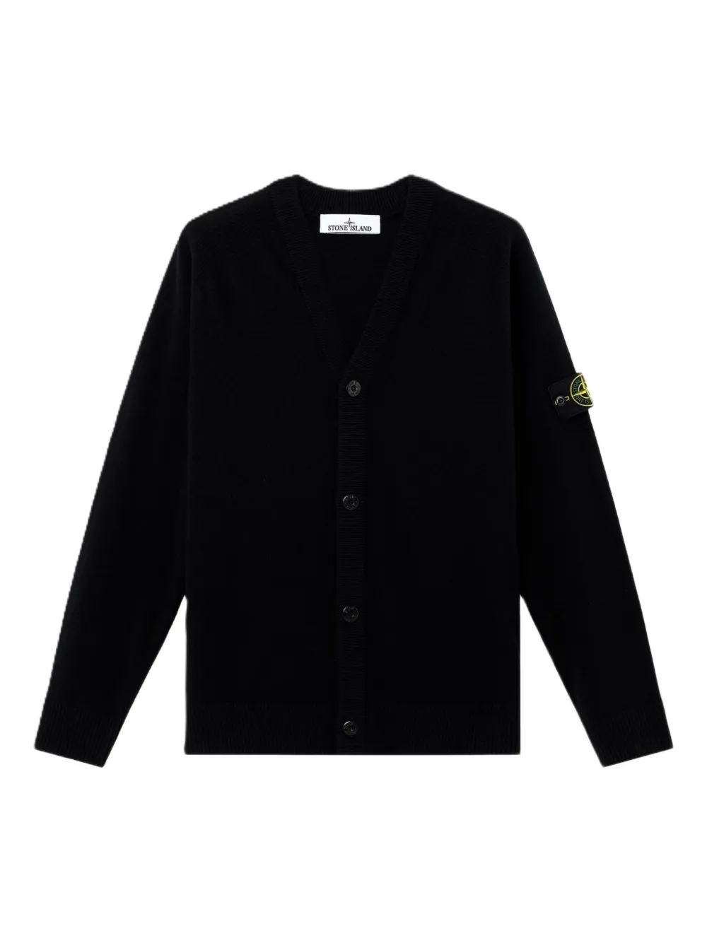 Кардиган с накладными карманами Stone Island, черный
Кардиган с накладными карманами Stone Island, черный