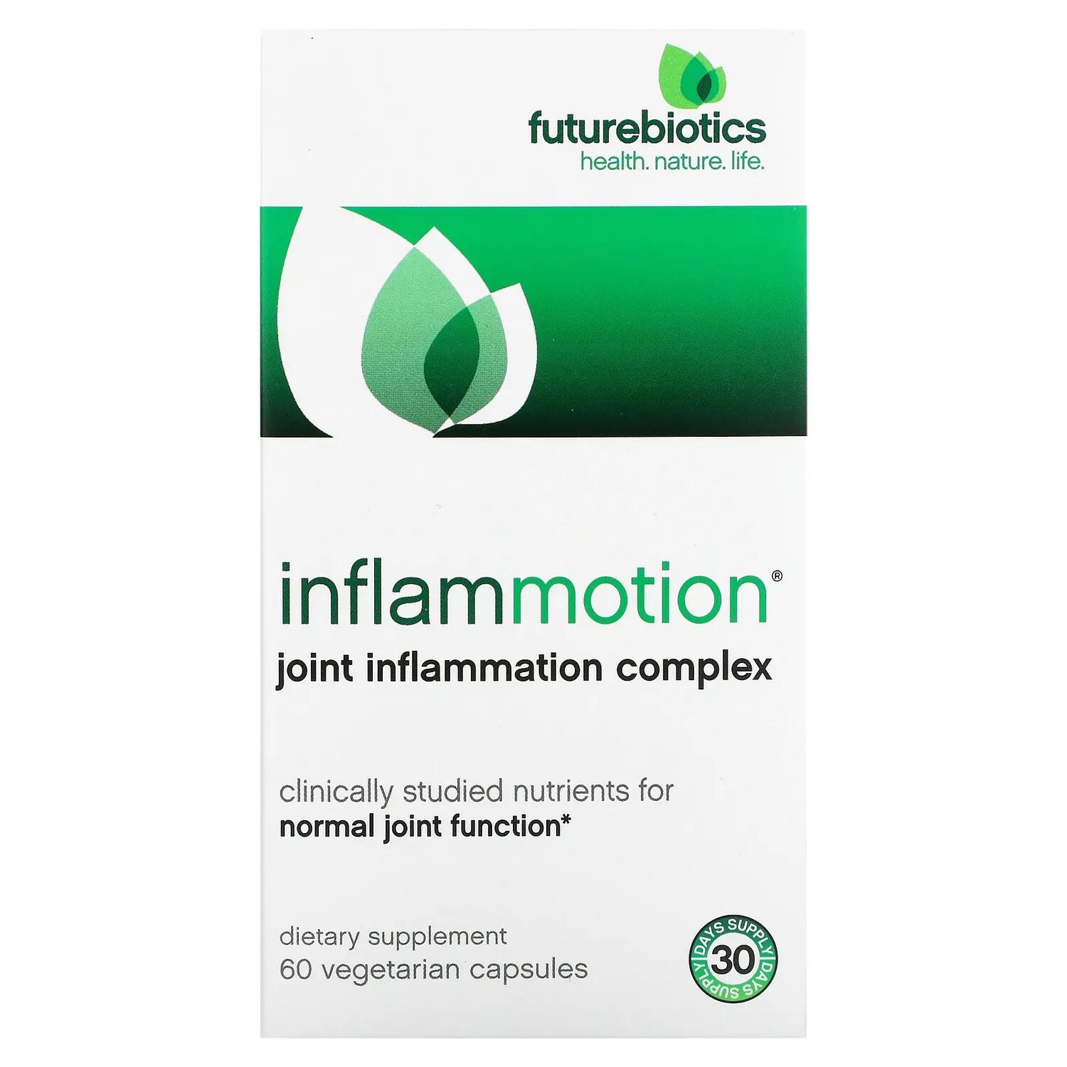 FutureBiotics InflamMotion Комплекс при воспалении суставов 60 растительных капсул
FutureBiotics InflamMotion Комплекс при воспалении суставов 60 растительных капсул