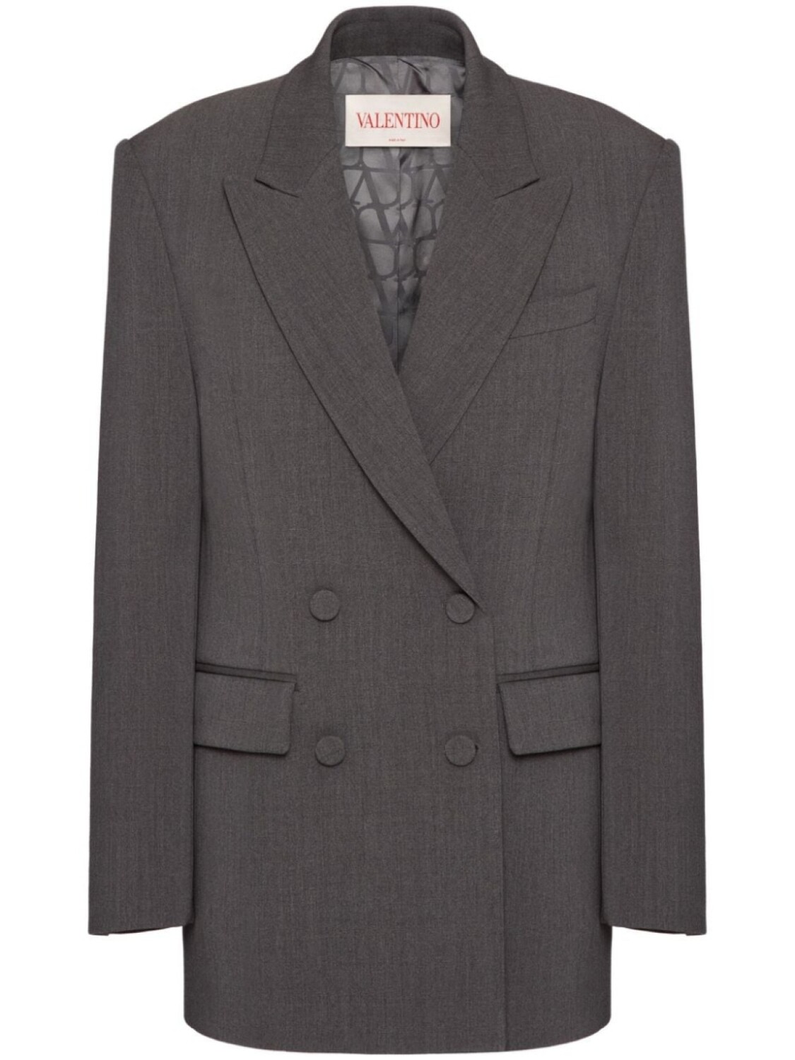 Valentino Garavani двубортный блейзер, серый
Valentino Garavani двубортный блейзер, серый