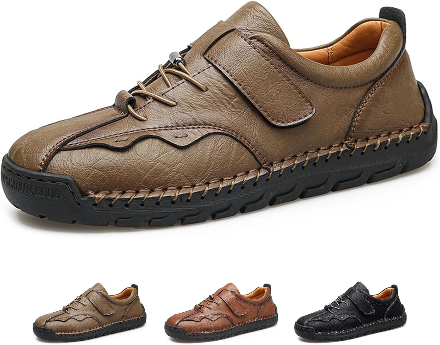 Мужские кожаные повседневные туфли для вождения ручной работы, с регулируемыми застежками-липучками, легкие, противоскользящие, низкие, на плоской подошве, удобные, модные кроссовки Qijozxn, хаки
Мужские кожаные повседневные туфли для вождения ручной работы, с регулируемыми застежками-липучками, легкие, противоскользящие, низкие, на плоской подошве, удобные, модные кроссовки Qijozxn, хаки