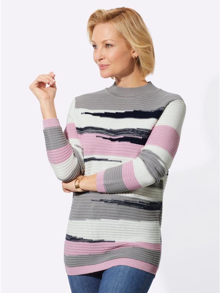 Свитер с воротником-стойкой в розово-серых тонах WITT WEIDEN
Свитер с воротником-стойкой в розово-серых тонах WITT WEIDEN