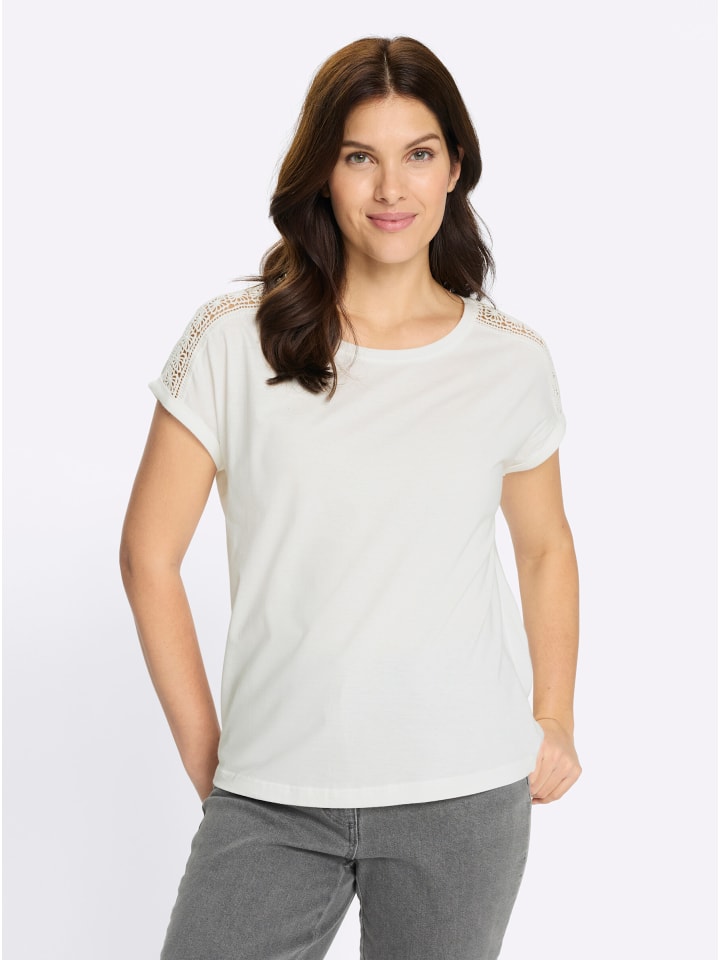 Рубашка с круглым вырезом цвета экрю Sieh an!
Рубашка с круглым вырезом цвета экрю Sieh an!