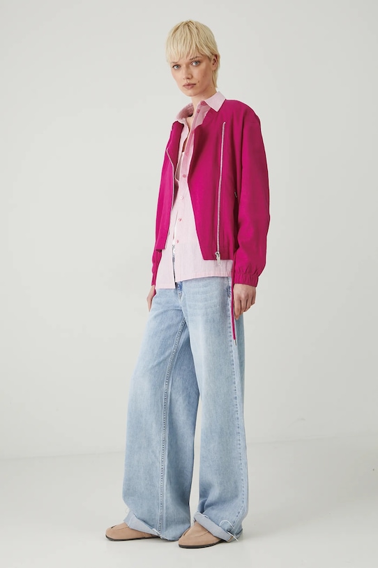 Куртка-бомбер льняная Medicine, розовый
Куртка-бомбер льняная Medicine, розовый