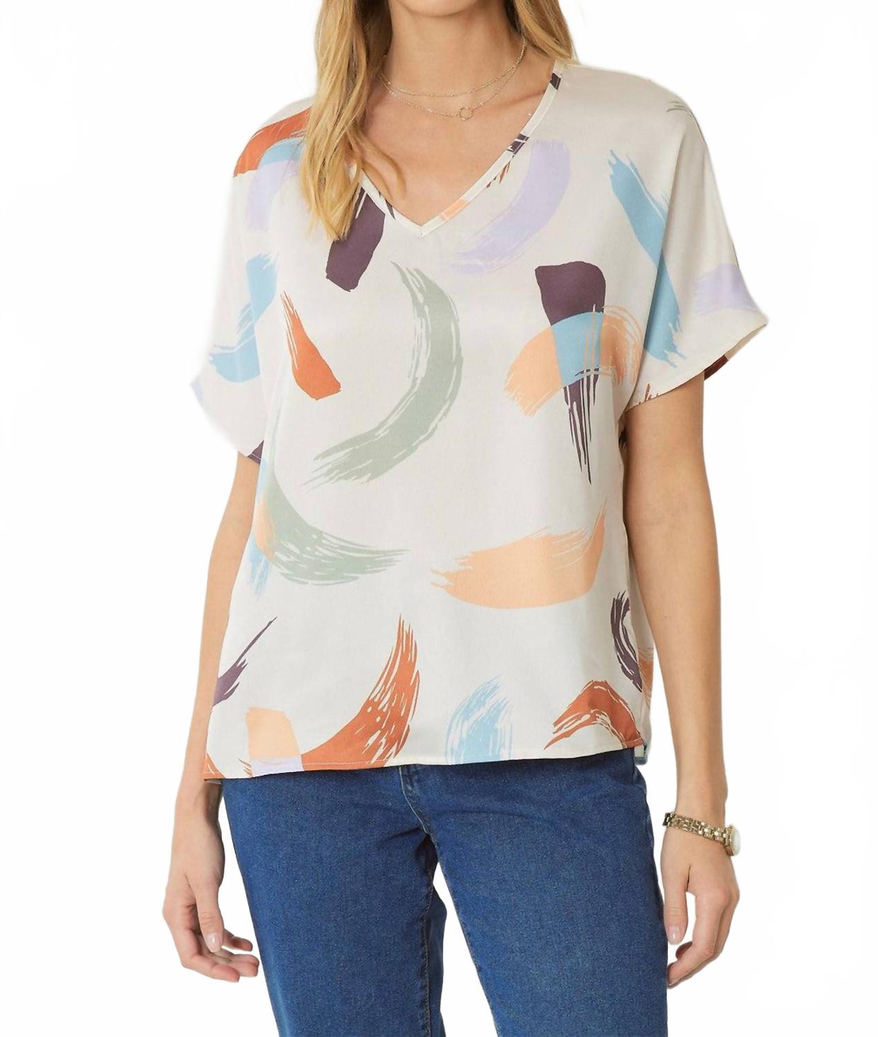 Топ с V-образным вырезом Brushstroke в натуральном цвете Entro
Топ с V-образным вырезом Brushstroke в натуральном цвете Entro