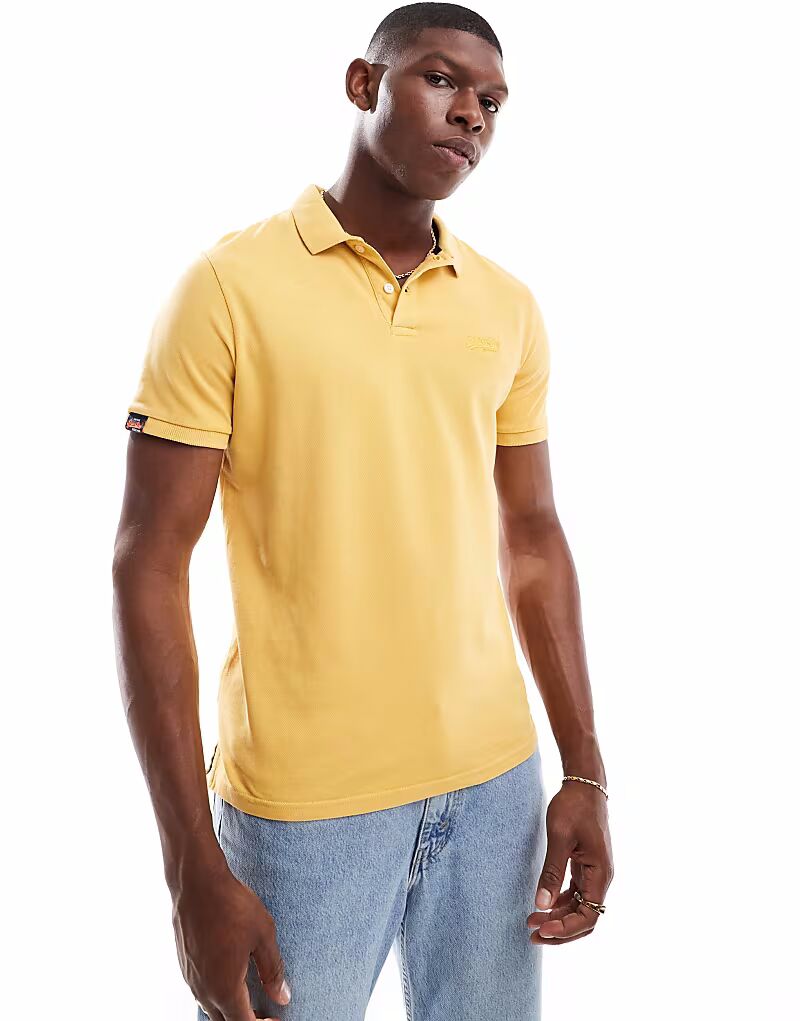Рубашка поло Superdry Vintage destroy в пигментно-желтом цвете
Рубашка поло Superdry Vintage destroy в пигментно-желтом цвете