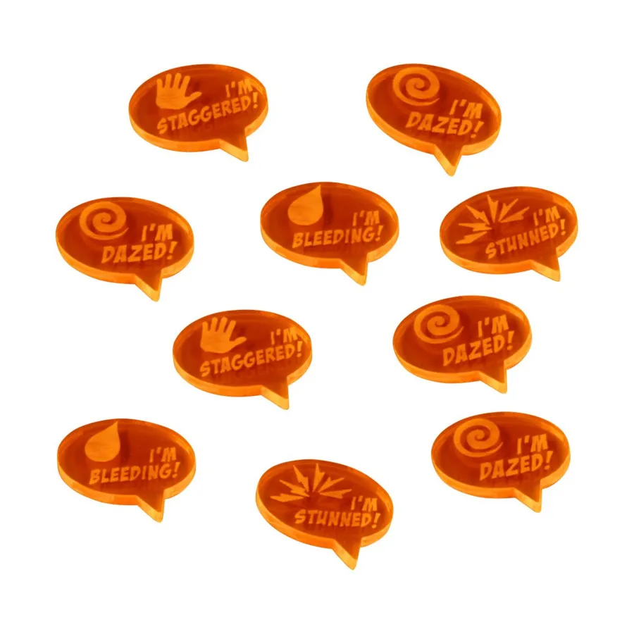 Кризисный протокол — жетоны статуса, флуоресцентный оранжевый цвет, Marvel Crisis Protocol Gaming Accessories (Litko Aerosystems)
Кризисный протокол — жетоны статуса, флуоресцентный оранжевый цвет, Marvel Crisis Protocol Gaming Accessories (Litko Aerosystems)