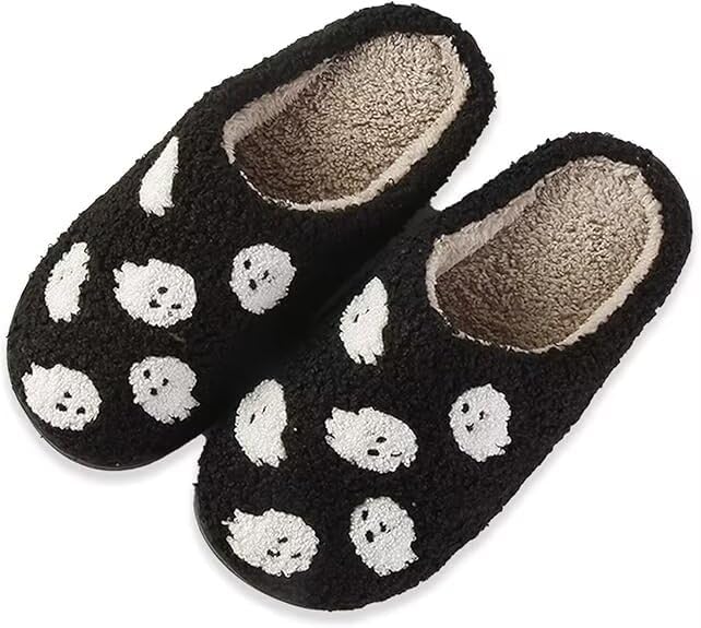 Тапочки Volissoz с тыквой на Хэллоуин для женщин и мужчин, домашние тапочки с эффектом памяти, мягкие плюшевые, для спальни и улицы, Ghost
Тапочки Volissoz с тыквой на Хэллоуин для женщин и мужчин, домашние тапочки с эффектом памяти, мягкие плюшевые, для спальни и улицы, Ghost