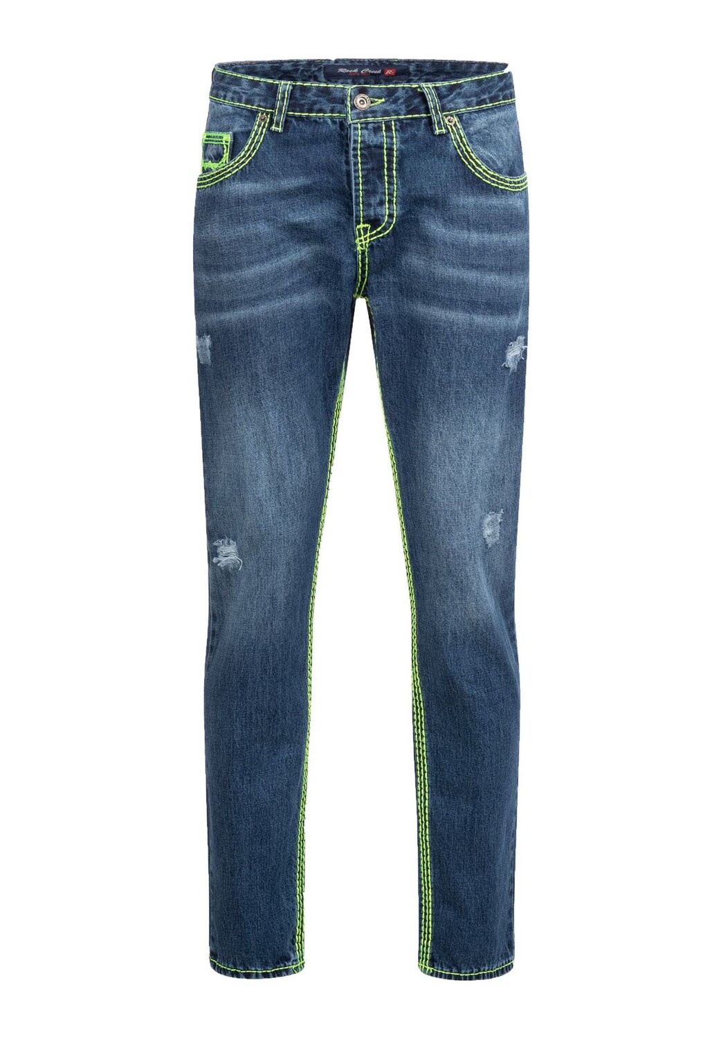 Джинсы комфортного кроя, толстые швы, свободный крой Rock Creek, синий
Джинсы комфортного кроя, толстые швы, свободный крой Rock Creek, синий