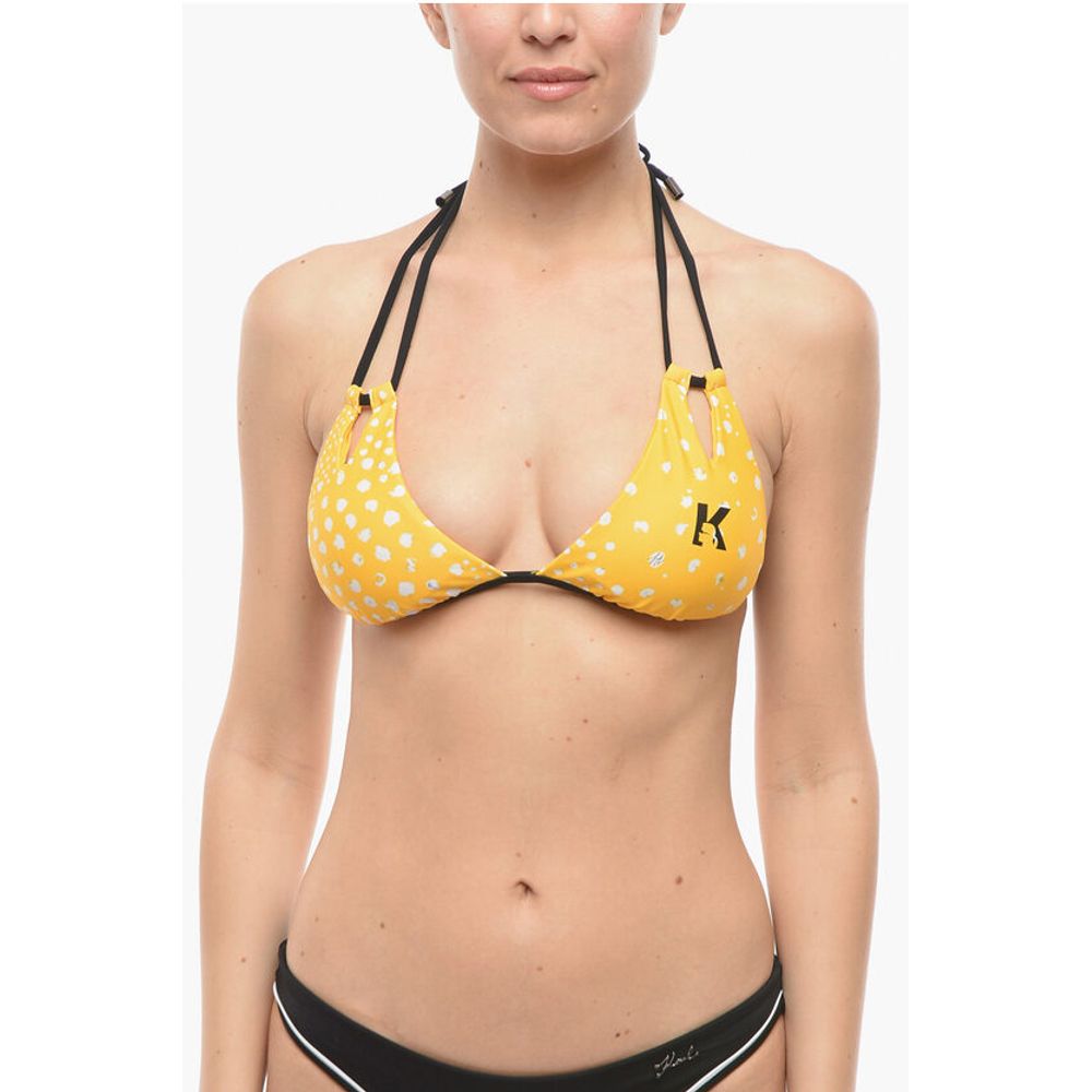 Треугольный бикини-топ с вырезами Karl Lagerfeld, Yellow
Треугольный бикини-топ с вырезами Karl Lagerfeld, Yellow