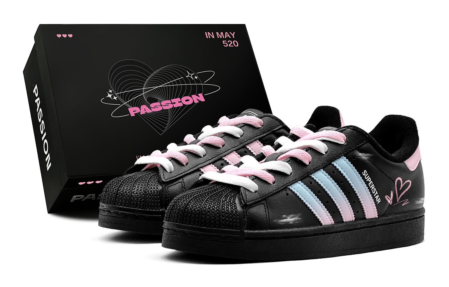 Adidas Originals Superstar 2 Couple's, Romantic Favor, Pink Blue Heart Star, Heart, Graffiti Low top Skateboard Shoes
Adidas Originals Superstar 2 Couple's, Romantic Favor, Pink Blue Heart Star, Heart, Graffiti Low top Skateboard Shoes