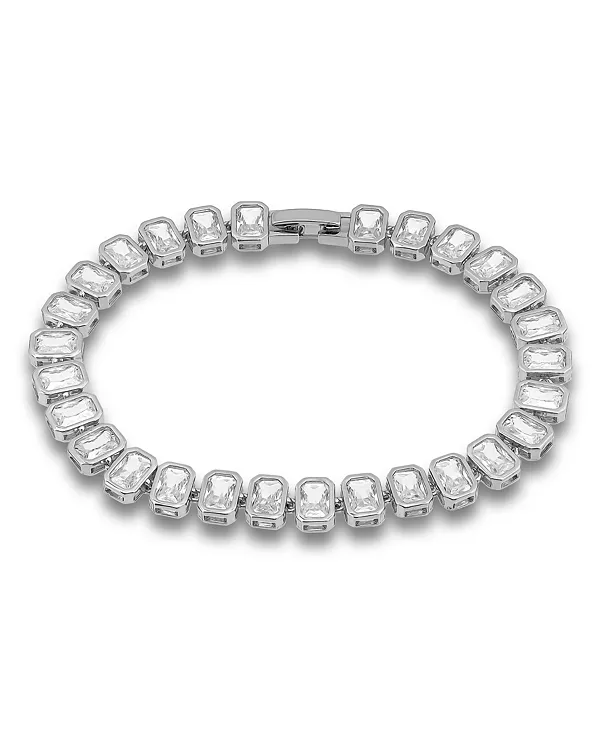 Браслет из кубических цирконий 6 мм x 4 мм с камнями огранки «багет» Macy'S, silver
Браслет из кубических цирконий 6 мм x 4 мм с камнями огранки «багет» Macy'S, silver