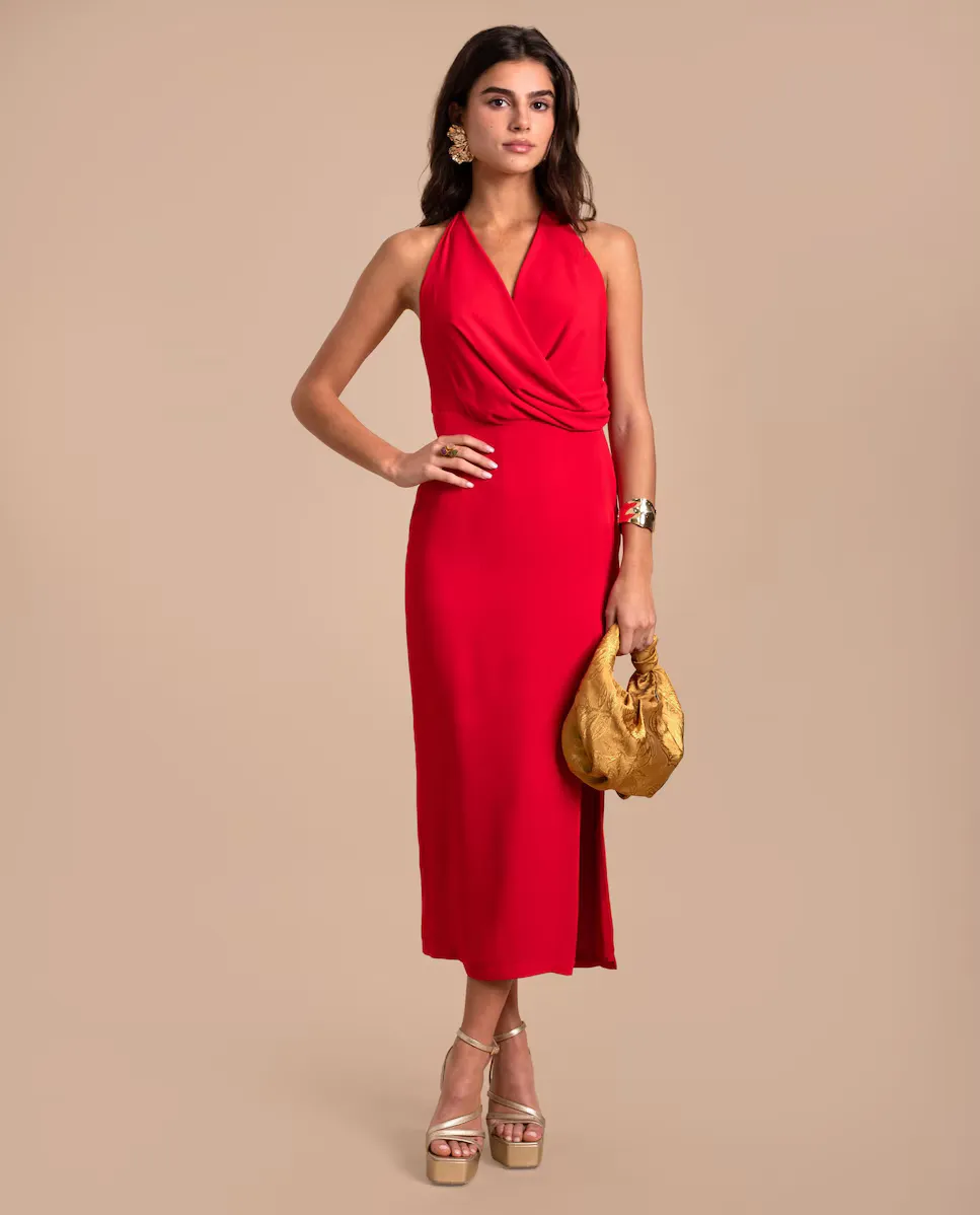 Миди-платье с открытой спиной The-Are, красный
Миди-платье с открытой спиной The-Are, красный