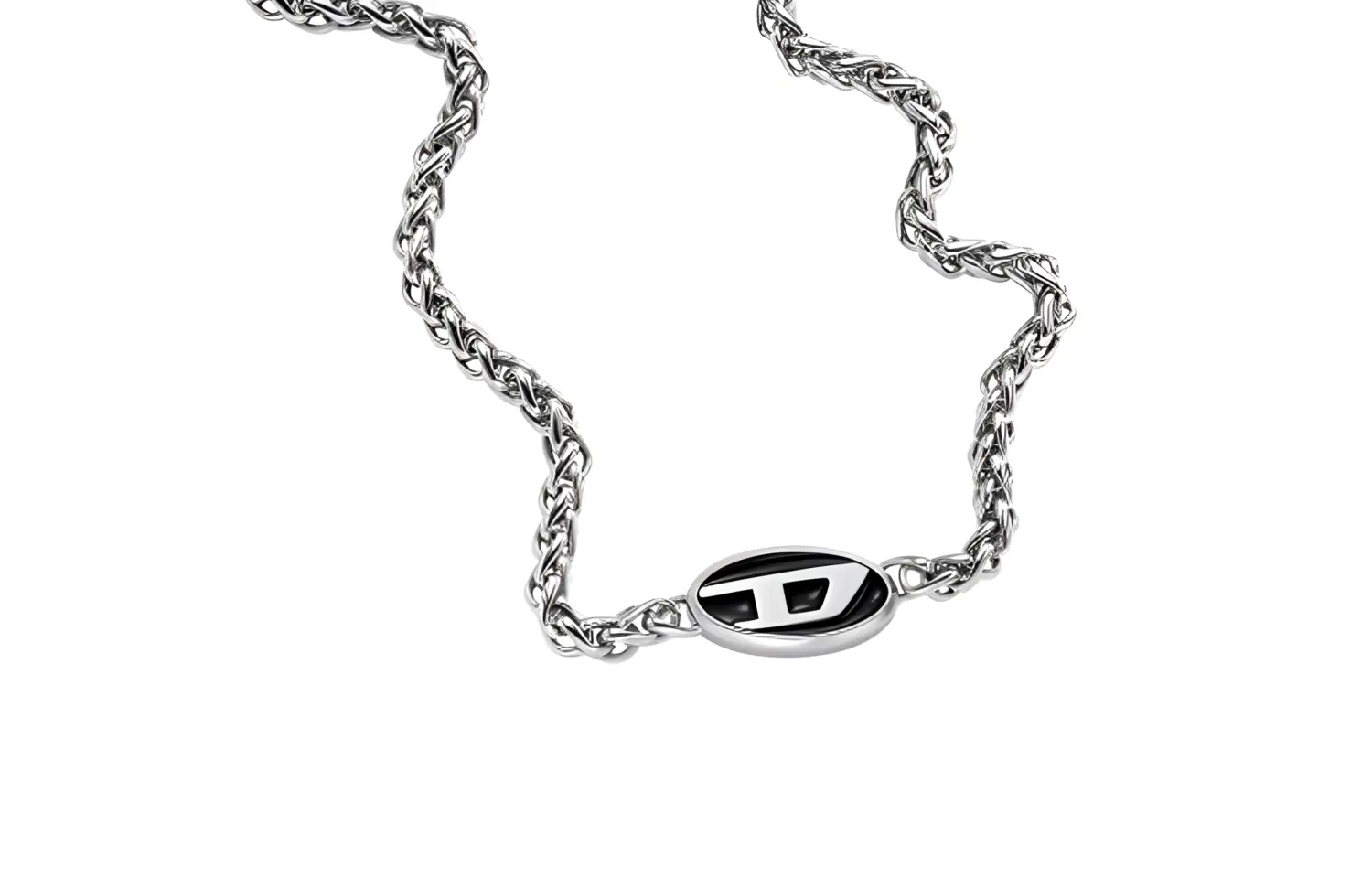 Колье с логотипом на цепочке DIESEL, серебро
Колье с логотипом на цепочке DIESEL, серебро