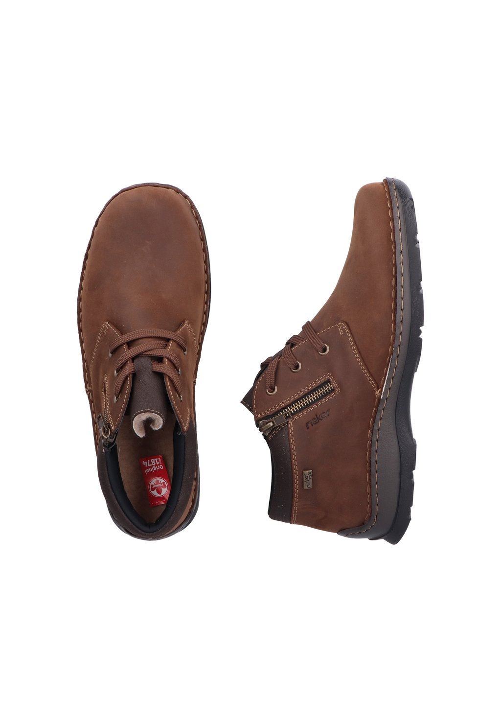 Ботильоны на шнуровке Rieker, коричневый
Ботильоны на шнуровке Rieker, коричневый