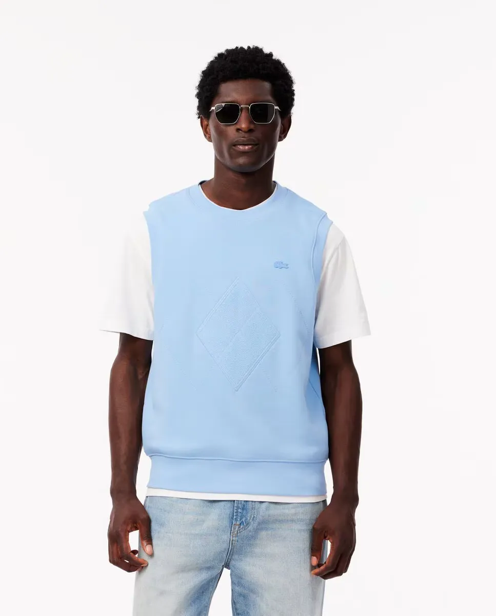 Плюшевый мужской жилет Lacoste, синий 
Плюшевый мужской жилет Lacoste, синий