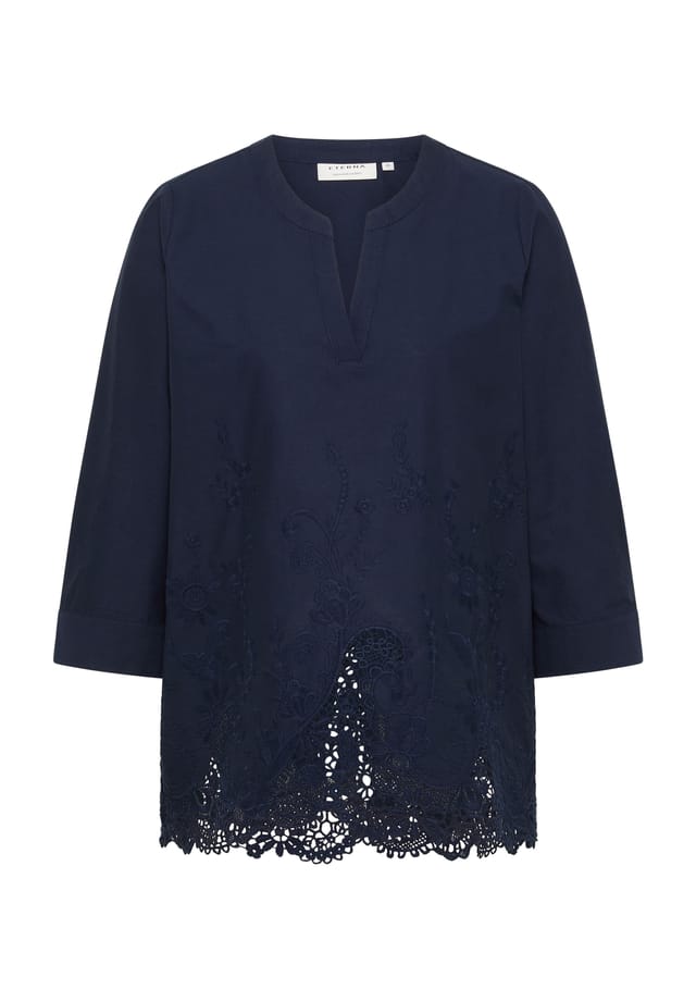 Блузка свободного кроя без застежек Eterna, синий
Блузка свободного кроя без застежек Eterna, синий