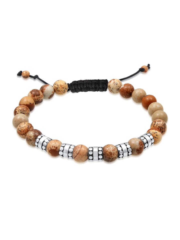 KUZZOI Браслет из серебра 925 пробы с бусинами коричневого цвета
KUZZOI Браслет из серебра 925 пробы с бусинами коричневого цвета