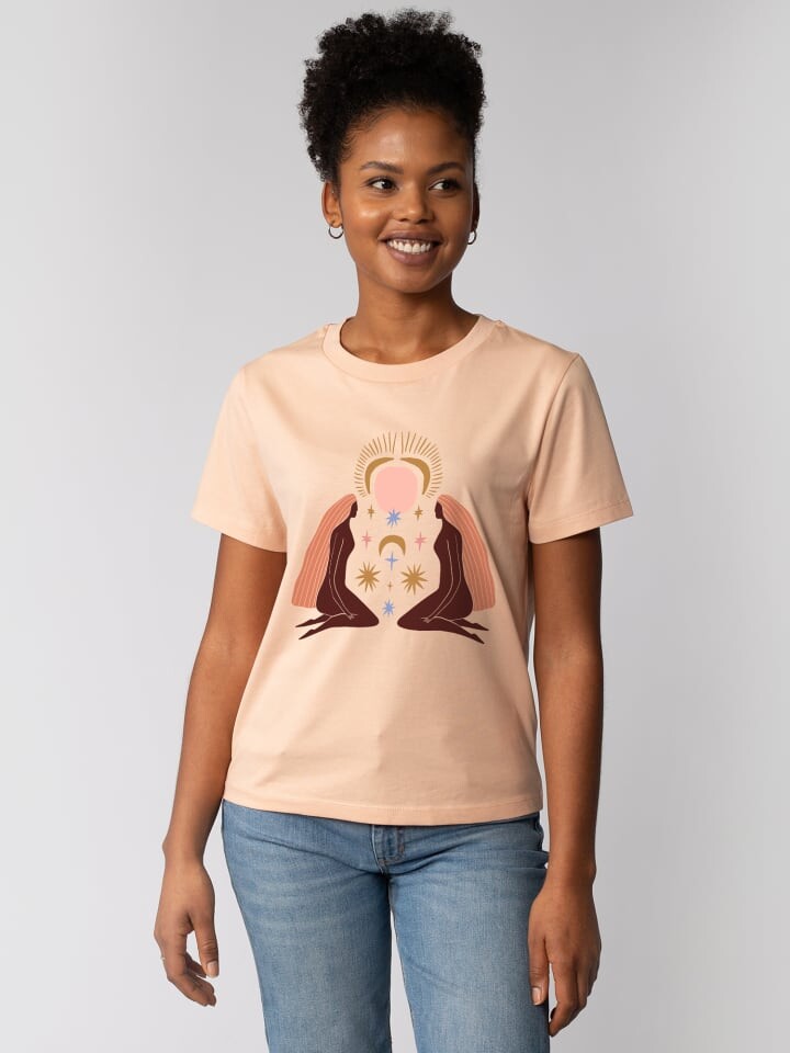 Футболка wat Apparel T-Shirt Love and flex, цвет Fraiche Peche 
Футболка wat Apparel T-Shirt Love and flex, цвет Fraiche Peche