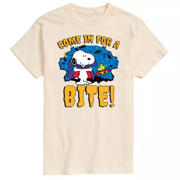 Мужская футболка с принтом "Арахис" и Снупи, заходящим в укус Licensed Character, бежевый
Мужская футболка с принтом "Арахис" и Снупи, заходящим в укус Licensed Character, бежевый