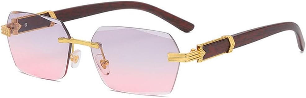 Винтажные солнцезащитные очки без оправы для мужчин и женщин, стильные очки класса люкс, модные женские солнцезащитные очки с защитой от УФ-излучения UV400 для мужчин HHZZYVY, Gold-graypink
Винтажные солнцезащитные очки без оправы для мужчин и женщин, стильные очки класса люкс, модные женские солнцезащитные очки с защитой от УФ-излучения UV400 для мужчин HHZZYVY, Gold-graypink