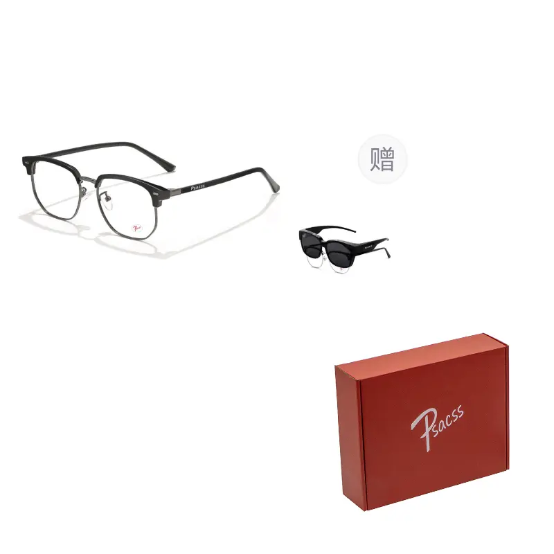 Psacss Функциональные очки Browline, унисекс, черный с золотом, черный с серебром, полупрозрачный серый с серебром
Psacss Функциональные очки Browline, унисекс, черный с золотом, черный с серебром, полупрозрачный серый с серебром