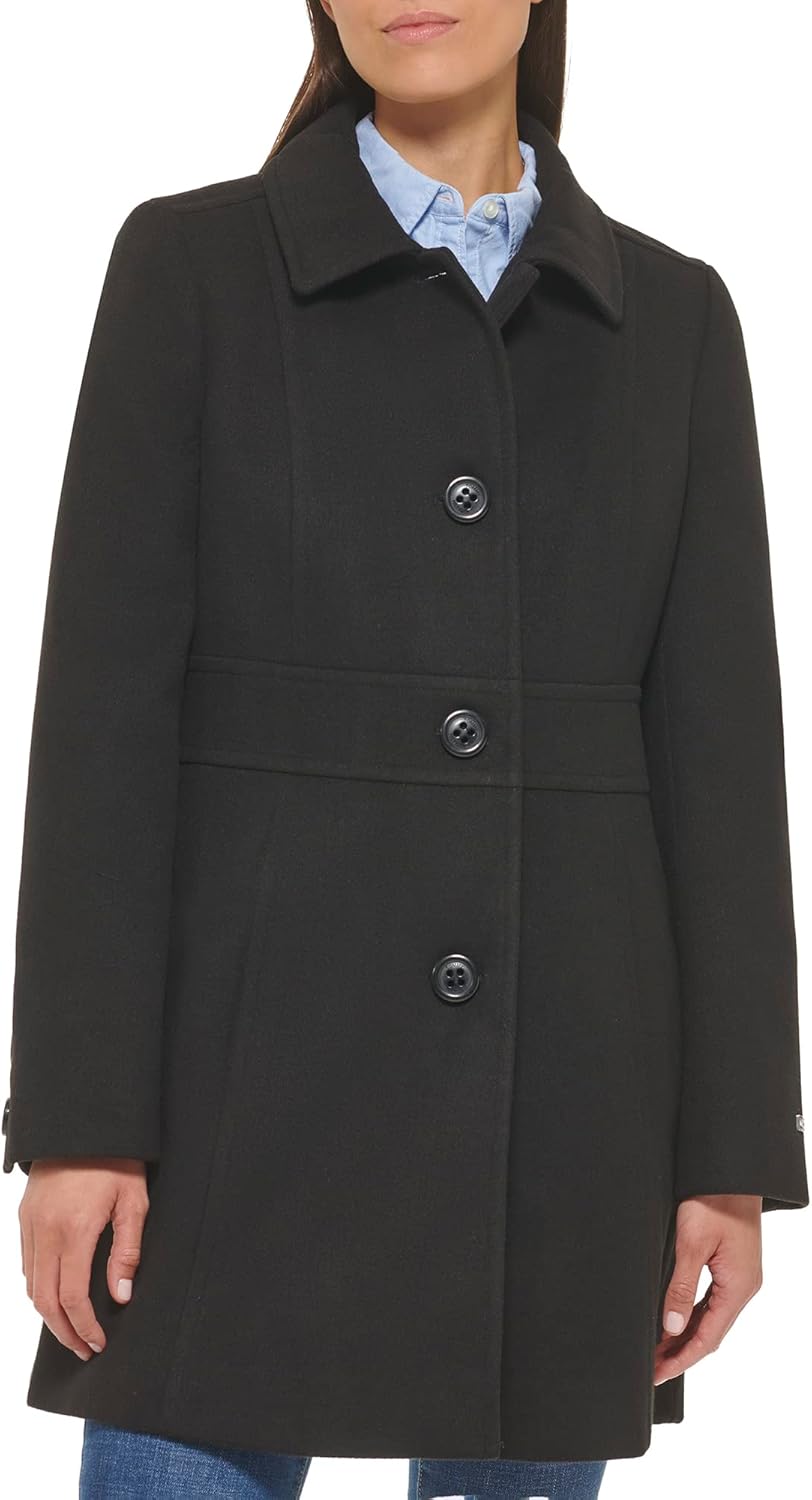 Женское мягкое роскошное шерстяное пальто на пуговицах от Tommy Hilfiger, Soft Luxe Black
Женское мягкое роскошное шерстяное пальто на пуговицах от Tommy Hilfiger, Soft Luxe Black