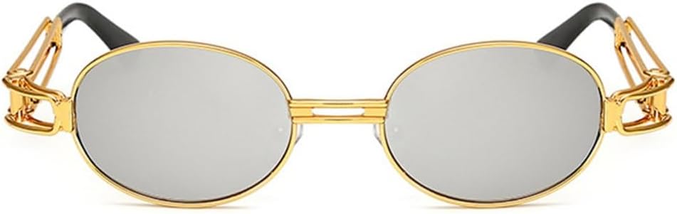 Круглые солнцезащитные очки для женщин, винтажные, мужские, в металлической оправе, классический панк, с зеркальным покрытием, защита от УФ-излучения UV400 generic, Silver Mirror
Круглые солнцезащитные очки для женщин, винтажные, мужские, в металлической оправе, классический панк, с зеркальным покрытием, защита от УФ-излучения UV400 generic, Silver Mirror