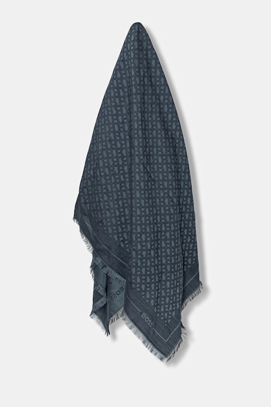 Шерстяной шарф с добавлением шерсти Boss, темно-синий
Шерстяной шарф с добавлением шерсти Boss, темно-синий