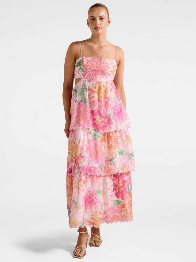 Платье миди Shauna с цветочным принтом и ярусами Forever New, Pink
Платье миди Shauna с цветочным принтом и ярусами Forever New, Pink