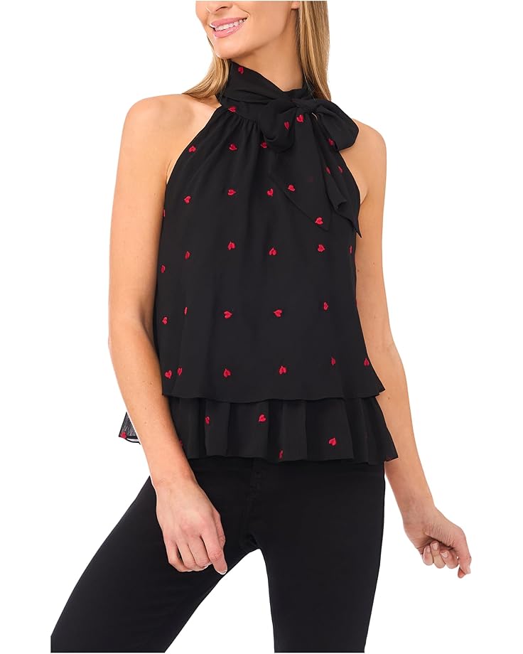 Женский топ CeCe Tiered Halter Bow Tie, Rich Black
Женский топ CeCe Tiered Halter Bow Tie, Rich Black