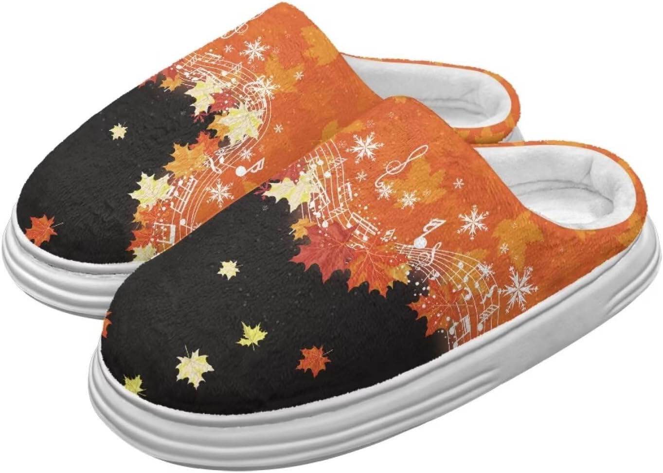 Тапочки Chririnla на День Благодарения для женщин и мужчин, мягкие, уютные, комфортные, плюшевые, легкие, без шнурков, для дома и улицы, с противоскользящей подошвой из EVA, Musical Note Maple Leaf
Тапочки Chririnla на День Благодарения для женщин и мужчин, мягкие, уютные, комфортные, плюшевые, легкие, без шнурков, для дома и улицы, с противоскользящей подошвой из EVA, Musical Note Maple Leaf